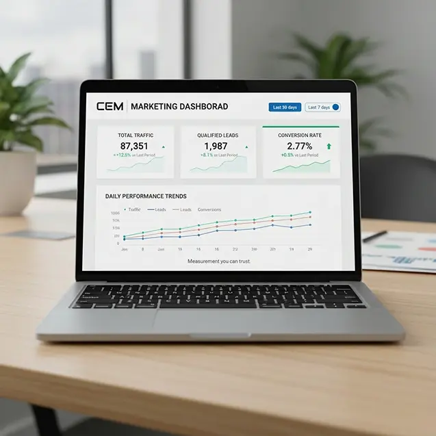 A Phoenix Marketing Agency Dashboard designed by Camelback East Marketing